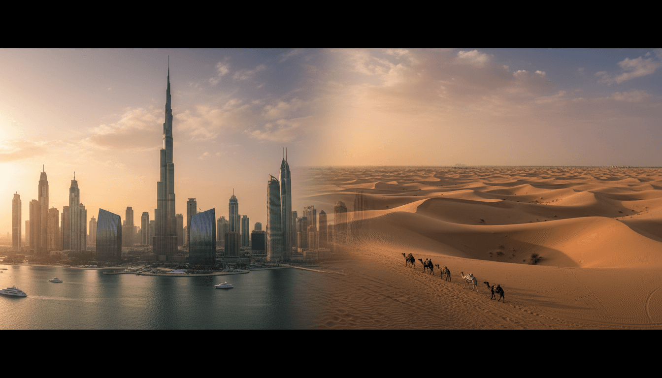 Dubai skyline and city view for UAE visa and residency guides